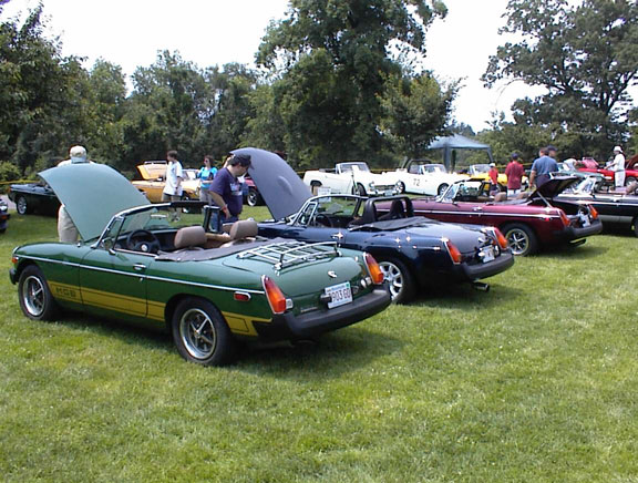 A 1979 MGB with a V8 conversion named "The Beast" was parked next to my car 