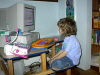 Playing "Green Eggs and Ham" on the computer (6/00)