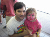 Claire and Daddy at the Phila Zoo (7/00)